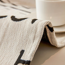 Load image into Gallery viewer, Sofa Throw | Black, Yellow |  Multicoloured Cat Patterned Chenille Fabric Sofa Cover