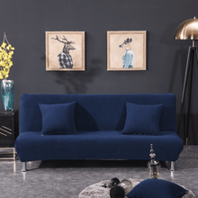 Load image into Gallery viewer, Sofa Bed Slipcovers | Stylish Plain Coloured | Deep Blue, Blue, Autumn Yellow, Green | Fabric Sofa Bed Cover