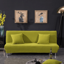 Load image into Gallery viewer, Sofa Bed Slipcovers | Stylish Plain Coloured | Deep Blue, Blue, Autumn Yellow, Green | Fabric Sofa Bed Cover