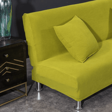 Load image into Gallery viewer, Sofa Bed Slipcovers | Stylish Plain Coloured | Deep Blue, Blue, Autumn Yellow, Green | Fabric Sofa Bed Cover