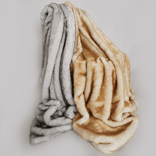 Load image into Gallery viewer, Sofa Throw Blanket | Yellow Soft Faux Fur Patterned Thick Sofa Throw Blanket cover