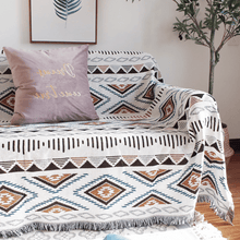 Load image into Gallery viewer, Throw Blanket  | Tribal Diamond Throw - Multi Coloured Nordic Style Patterned Sofa Throw Blanket cover