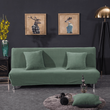 Load image into Gallery viewer, Sofa Bed Slipcovers | Stylish Plain Coloured | Deep Blue, Blue, Autumn Yellow, Green | Fabric Sofa Bed Cover