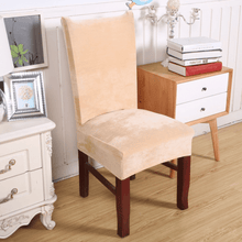 Load image into Gallery viewer, Dining Chair Slipcovers | Brown, Camel, Pink, Light Pink | Thick Solid Coloured Chair Cover