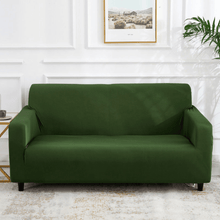 Load image into Gallery viewer, Standard Sofa Slipcovers | Dark & Light Green | Plain Solid Coloured Sofa Cover