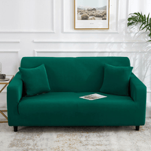 Load image into Gallery viewer, Standard Sofa Slipcovers | Dark & Light Green | Plain Solid Coloured Sofa Cover
