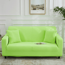 Load image into Gallery viewer, Standard Sofa Slipcovers | Dark & Light Green | Plain Solid Coloured Sofa Cover