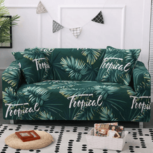 Load image into Gallery viewer, Standard Sofa Slipcovers | Grey, Green, Blue | Universal Tropical & Camo Multi coloured Patterned Sofa Cover