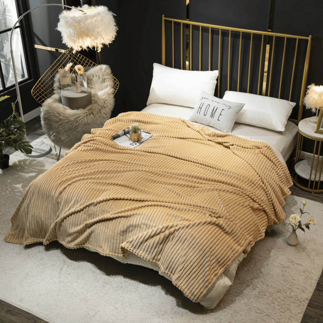 Khaki bed throw hotsell