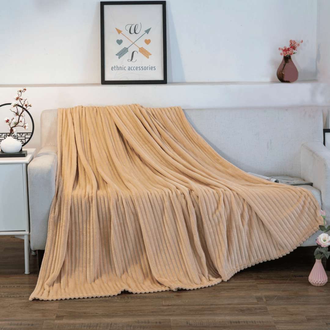 Khaki throw blanket sale