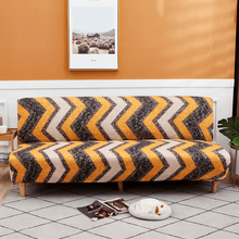 Load image into Gallery viewer, Sofa Bed Slipcovers | 2 Seater Multi Coloured Fabric  Patterned Medium Sofa Bed Cover