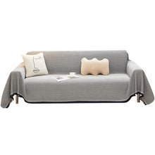 Load image into Gallery viewer, Sofa Throw | Light Coffee, Beige, Grey |  Neutral Weave Throw - Multicoloured Chenille Fabric Sofa Cover