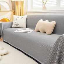 Load image into Gallery viewer, Sofa Throw | Light Coffee, Beige, Grey |  Neutral Weave Throw - Multicoloured Chenille Fabric Sofa Cover