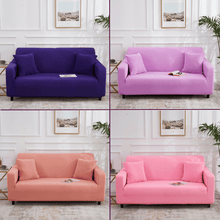 Load image into Gallery viewer, Standard Sofa Slipcovers | Purple & Pink | Plain Solid Coloured Sofa Cover