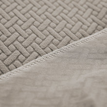 Load image into Gallery viewer, Recliner Sofa Slipcovers | 1, 2, 3, 4 Seater | Taupe | Jacquard Solid Coloured Universal Recliner Sofa cover