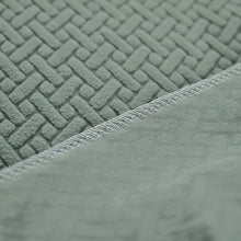 Load image into Gallery viewer, Recliner Sofa Slipcovers | 1, 2, 3, 4 Seater | Sage Green | Jacquard Solid Coloured Universal Recliner Sofa cover