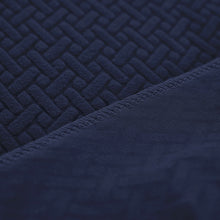 Load image into Gallery viewer, Recliner Sofa Slipcovers | 1, 2, 3, 4 Seater | Navy Blue | Jacquard Solid Coloured Universal Recliner Sofa cover