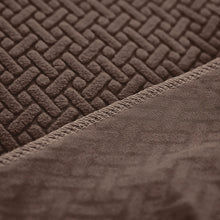 Load image into Gallery viewer, Recliner Sofa Slipcovers | 1, 2, 3, 4 Seater | Coffee | Jacquard Solid Coloured Universal Recliner Sofa cover