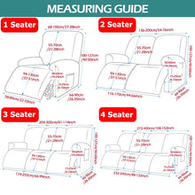 Load image into Gallery viewer, Recliner Sofa Slipcovers | 1, 2, 3, 4 Seater | Sage Green | Jacquard Solid Coloured Universal Recliner Sofa cover