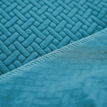 Load image into Gallery viewer, Recliner Sofa Slipcovers | 1, 2, 3, 4 Seater | Sky Blue | Jacquard Solid Coloured Universal Recliner Sofa cover