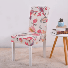 Load image into Gallery viewer, Dining Chair Slipcovers | Patterned Flowers & Plants Multi Coloured Dinning Chair Cover