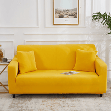 Load image into Gallery viewer, Standard Sofa Slipcovers | Brown, coffee, camel, Yellow | Plain Solid Coloured Sofa Cover