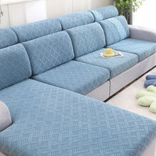 Load image into Gallery viewer, Sofa Slipcovers | Patterned Solid Coloured Jacquard Sofa Cushion Covers
