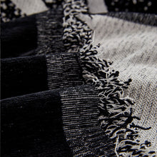 Load image into Gallery viewer, Sofa Throw Blanket | Black & White | Modern Monochrome Throw - Patterned Multi coloured Chenille Sofa Cover