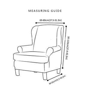 Arm Chair Slipcovers | Wingback Chair | Jacquard , Solid Coloured Chair Covers