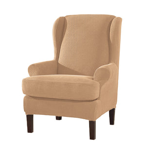 Arm Chair Slipcovers | Wingback Chair | Jacquard , Solid Coloured Chair Covers