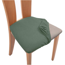 Load image into Gallery viewer, Chair Seat Cushion Slipcovers | Jacquard, Solid Coloured Chair Seat Cushion Covers