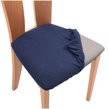 Load image into Gallery viewer, Chair Seat Cushion Slipcovers | Jacquard, Solid Coloured Chair Seat Cushion Covers