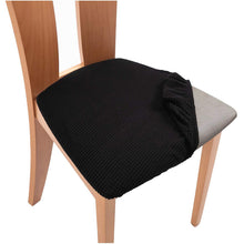 Load image into Gallery viewer, Chair Seat Cushion Slipcovers | Jacquard, Solid Coloured Chair Seat Cushion Covers