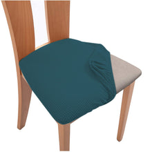 Load image into Gallery viewer, Chair Seat Cushion Slipcovers | Jacquard, Solid Coloured Chair Seat Cushion Covers