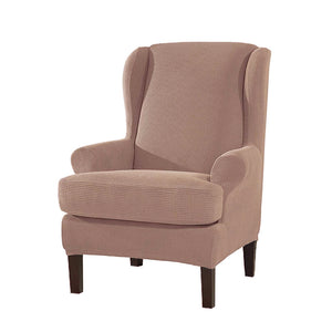 Arm Chair Slipcovers | Wingback Chair | Jacquard , Solid Coloured Chair Covers