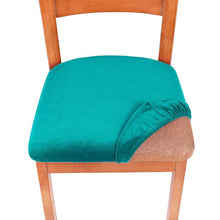 Load image into Gallery viewer, Chair Seat Cushion Slipcovers | Plain, Solid Coloured Dining Chair Seat Cushion Covers