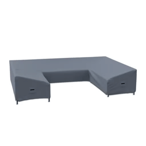 Custom Slanted U Shaped | Tapered Outdoor Kitchen & BBQ Island Cover — Design 7 (Made-to-Measure)