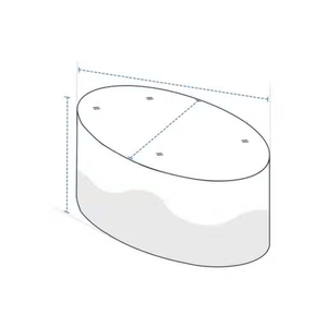 Custom Made Oval Outdoor Furniture Cover | Waterproof (Design 3)