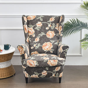 Arm Chair Slipcovers | Wingback Chair | Flower Patterned, Multicoloured Chair Covers