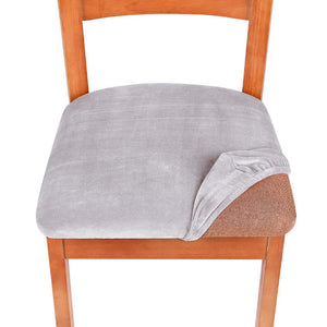 Chair Seat Cushion Slipcovers | Plain, Solid Coloured Dining Chair Seat Cushion Covers