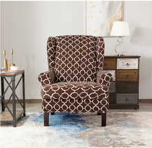 Load image into Gallery viewer, Arm Chair Slipcovers | Wingback Chair | Patterned, Multicoloured Chair covers