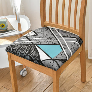 Chair Seat Cushion Slipcovers | Patterned, Multi Coloured Dining Chair Seat Cushion Covers