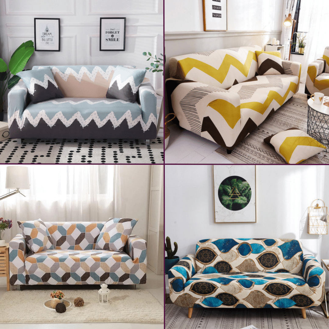 Standard Sofa slipcover: Patterned & Multicolour