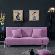 Load image into Gallery viewer, Sofa Bed Slipcovers | Purple &amp; Light Purple | Solid Coloured Fabric Sofa Bed Cover