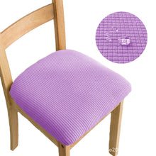 Load image into Gallery viewer, Chair Seat Cushion Slipcovers | Jacquard, Solid Coloured Chair Seat Cushion Covers