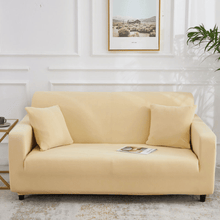 Load image into Gallery viewer, Standard Sofa Slipcovers | Black, Dark &amp; Light Grey, Beige | Plain Solid Coloured Sofa Cover