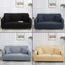 Load image into Gallery viewer, Standard Sofa Slipcovers | Black, Dark &amp; Light Grey, Beige | Plain Solid Coloured Sofa Cover