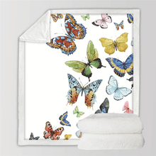 Load image into Gallery viewer, Sofa Throw Blanket  |  Majestic Butterflies Patterned Sofa Throw Blanket cover