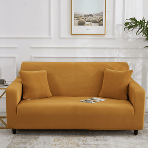 Standard Sofa Slipcovers | Brown, coffee, camel, Yellow | Plain Solid Coloured Sofa Cover