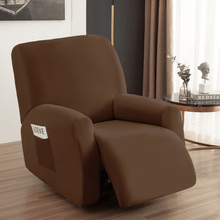 Load image into Gallery viewer, Arm Chair Slipcovers | Recliner | Coffee, Brown, Camel, Beige | Plain Velvet Solid Coloured Armchair covers